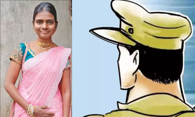 பெண்ணை தகாத வார்த்தையால் பேசிய காவல்துறை… வேதனையில் காவல் நிலையம் முன்பு விஷம் அறிந்து தற்கொலை… தலைமை காவலர் பணியிட மாற்றம்…!!!